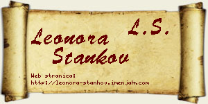 Leonora Stankov vizit kartica